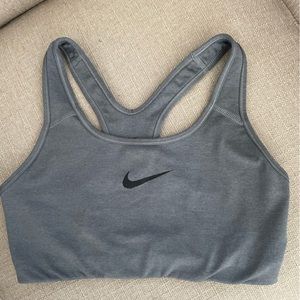 Grey nike sports bra